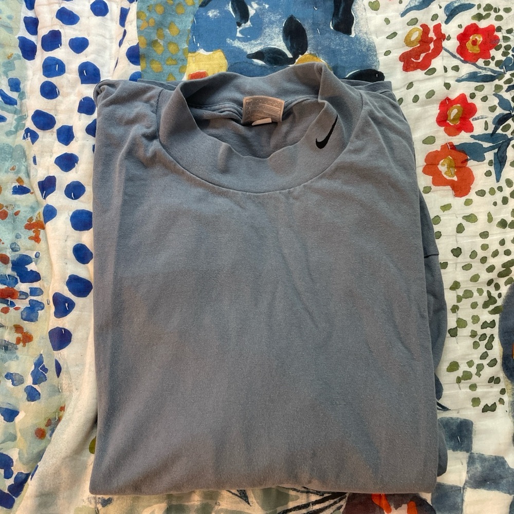 Vintage Nike Mock Neck Long Sleeve T-Shirt
